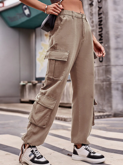 Hazel Blues® |  Casual Wide Leg Cargo Jeans