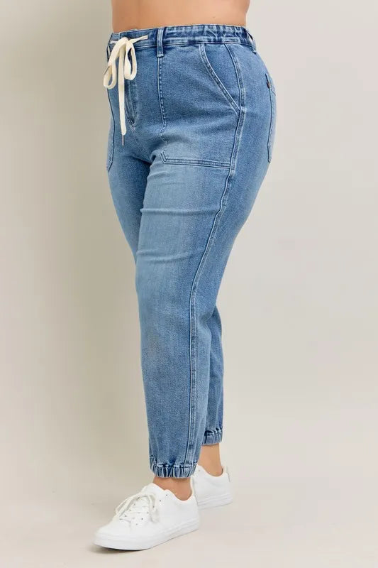 Hazel Blues® | Judy Blue High Waist Denim Jogger