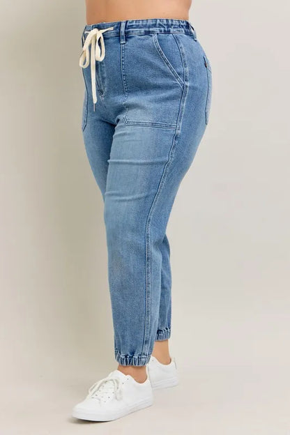 Hazel Blues® | Judy Blue High Waist Denim Jogger