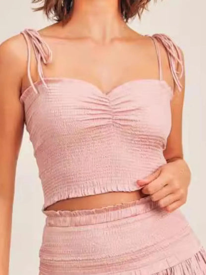 Hazel Blues® |  Sweetheart Neck Cami and Skirt Set
