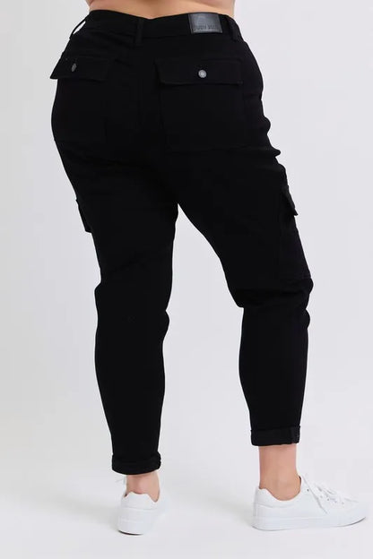 Hazel Blues® | Judy Blue High Waist Cargo Cuffed Jogger