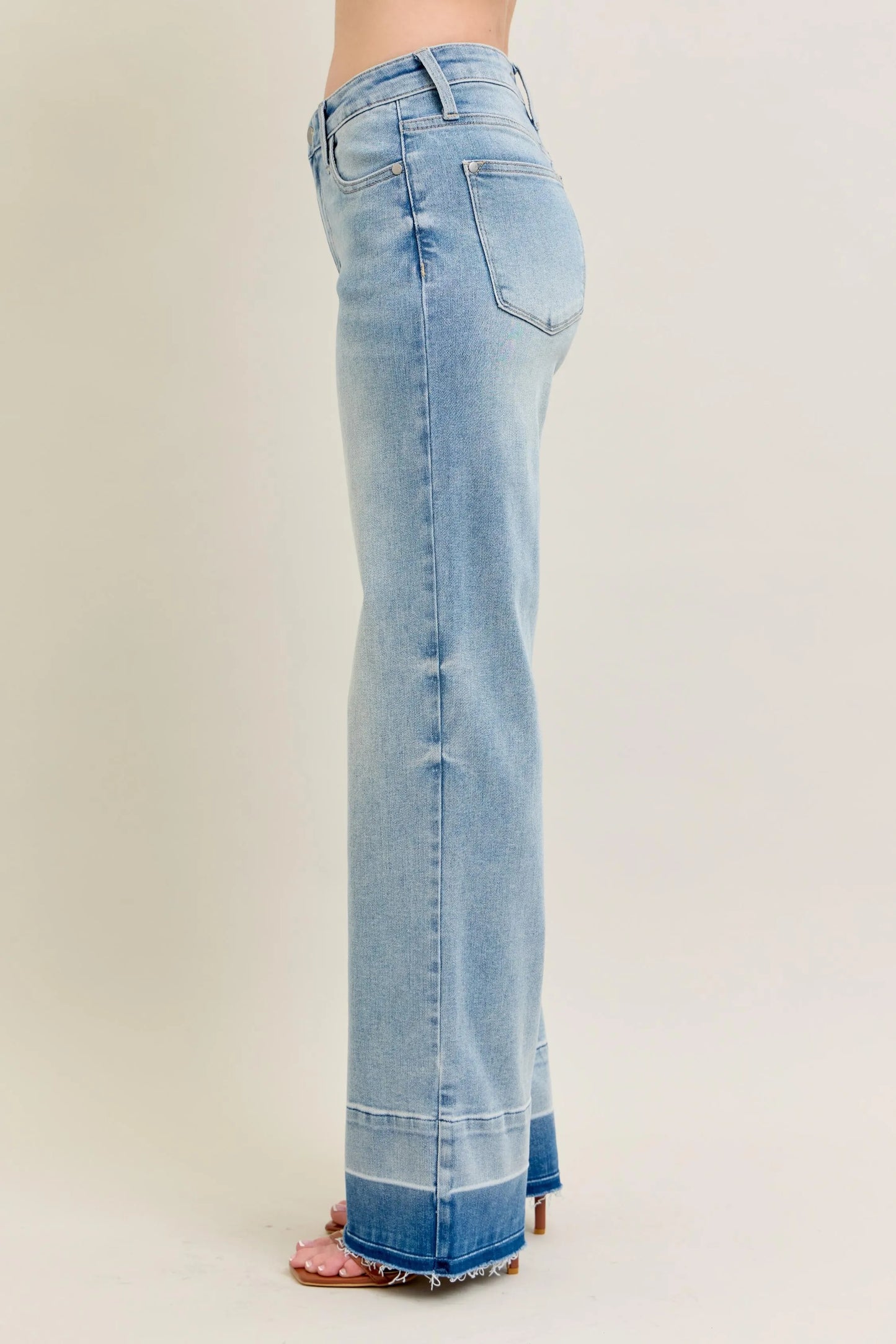 Hazel Blues® | Judy Blue Mr Release Hem Wide Leg Jeans