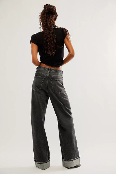 Hazel Blues® |  Cuffed Jeans with Pockets