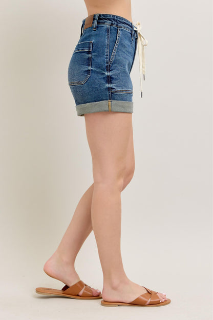 Hazel Blues® | Judy Blue High Rise Cuff Denim Shorts