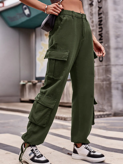 Hazel Blues® |  Casual Wide Leg Cargo Jeans
