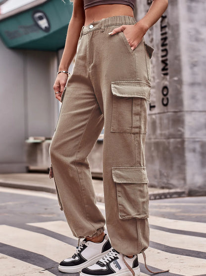 Hazel Blues® |  Casual Wide Leg Cargo Jeans