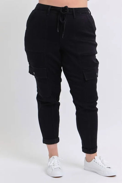 Hazel Blues® | Judy Blue High Waist Cargo Cuffed Jogger