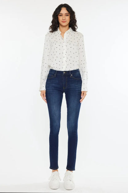 Hazel Blues® |  Kancan Mid Rise Super Skinny Jeans