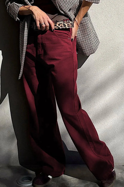 Hazel Blues® |  Wide Leg High Waist Fashion Jeans