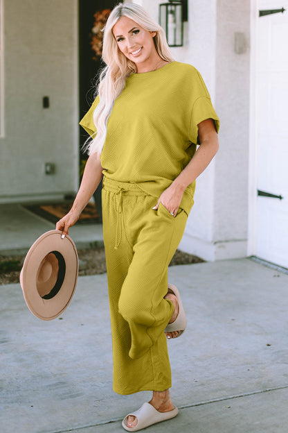 Hazel Blues® |  Short Sleeve Top and Pants Set