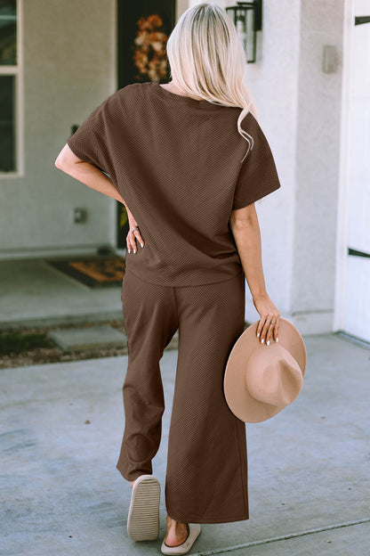Hazel Blues® |  Short Sleeve Top and Pants Set