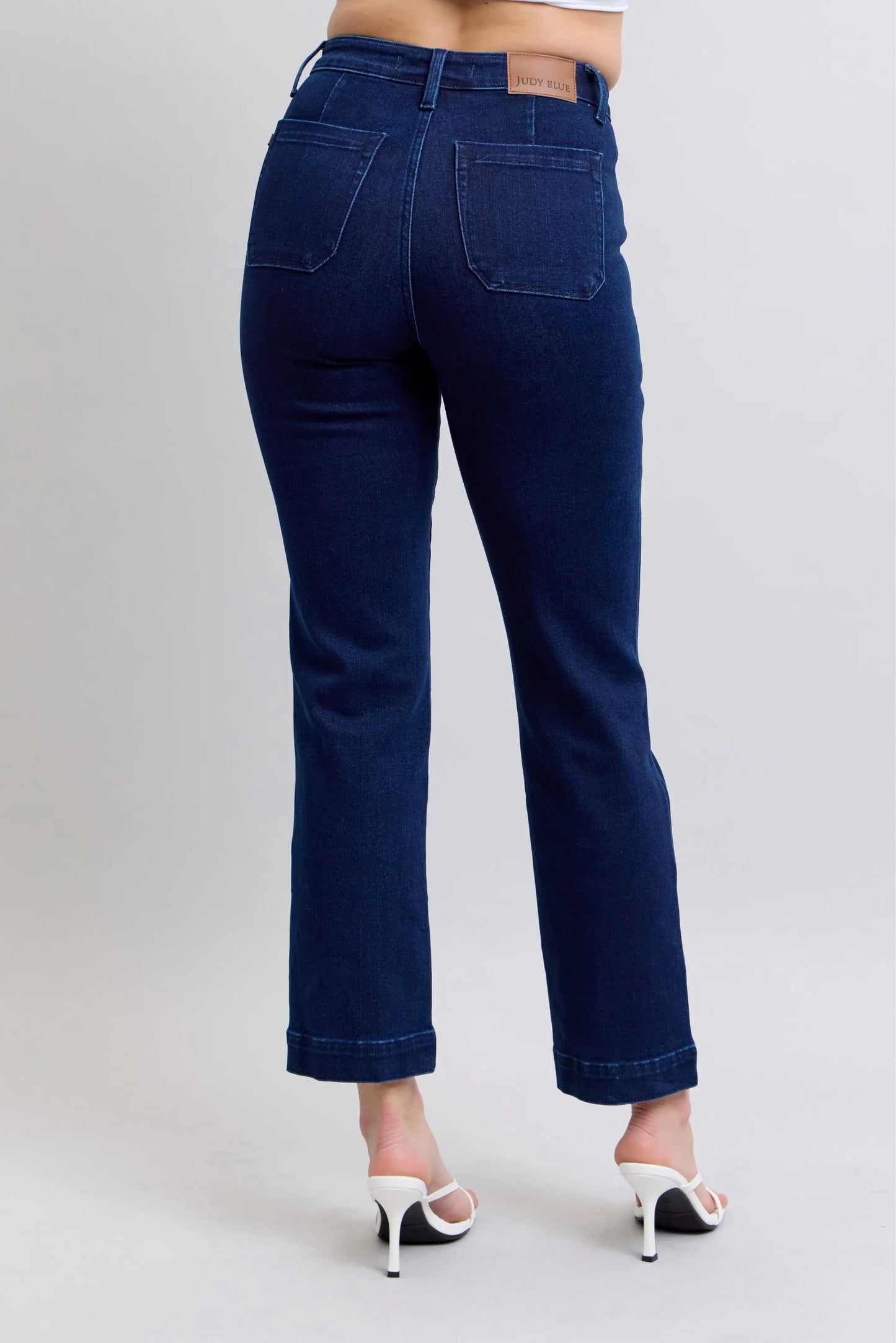 Hazel Blues® | Judy Blue Hw Work Wear Knee Patch Straight Jeans