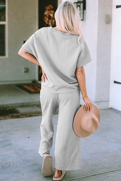 Hazel Blues® |  Short Sleeve Top and Pants Set