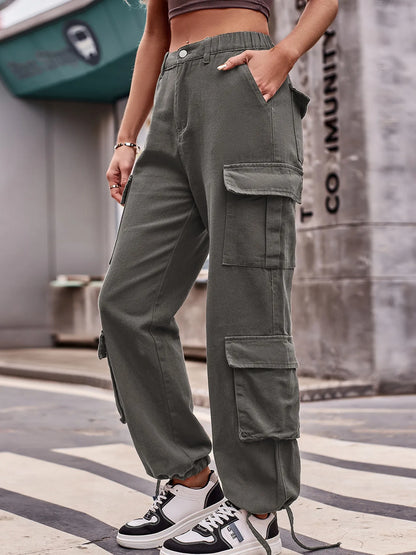 Hazel Blues® |  Casual Wide Leg Cargo Jeans
