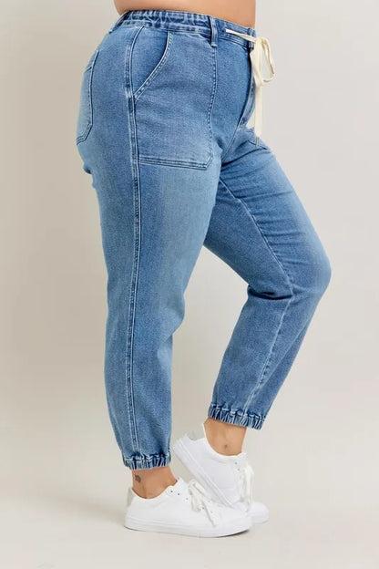 Hazel Blues® | Judy Blue High Waist Denim Jogger