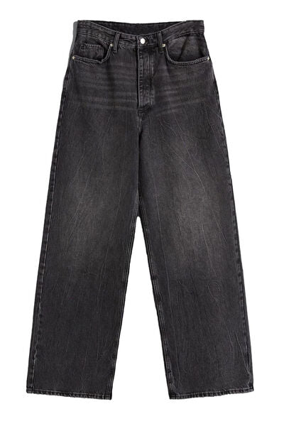 Hazel Blues® |  High Waist Wide Leg Jeans