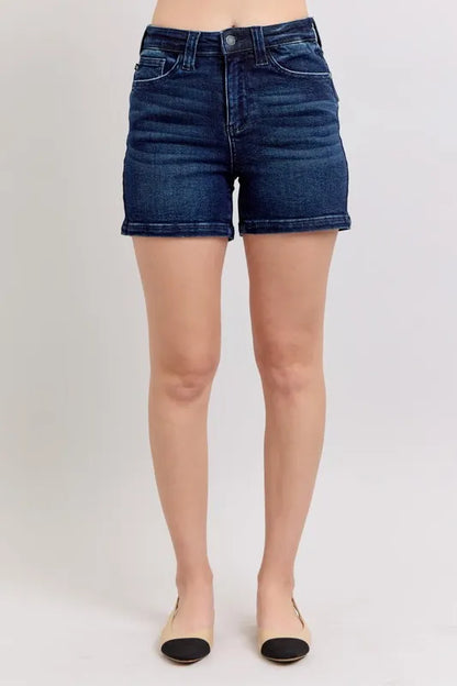 Hazel Blues® |  Judy Blue High Waist Back Flap Pocket Denim Shorts