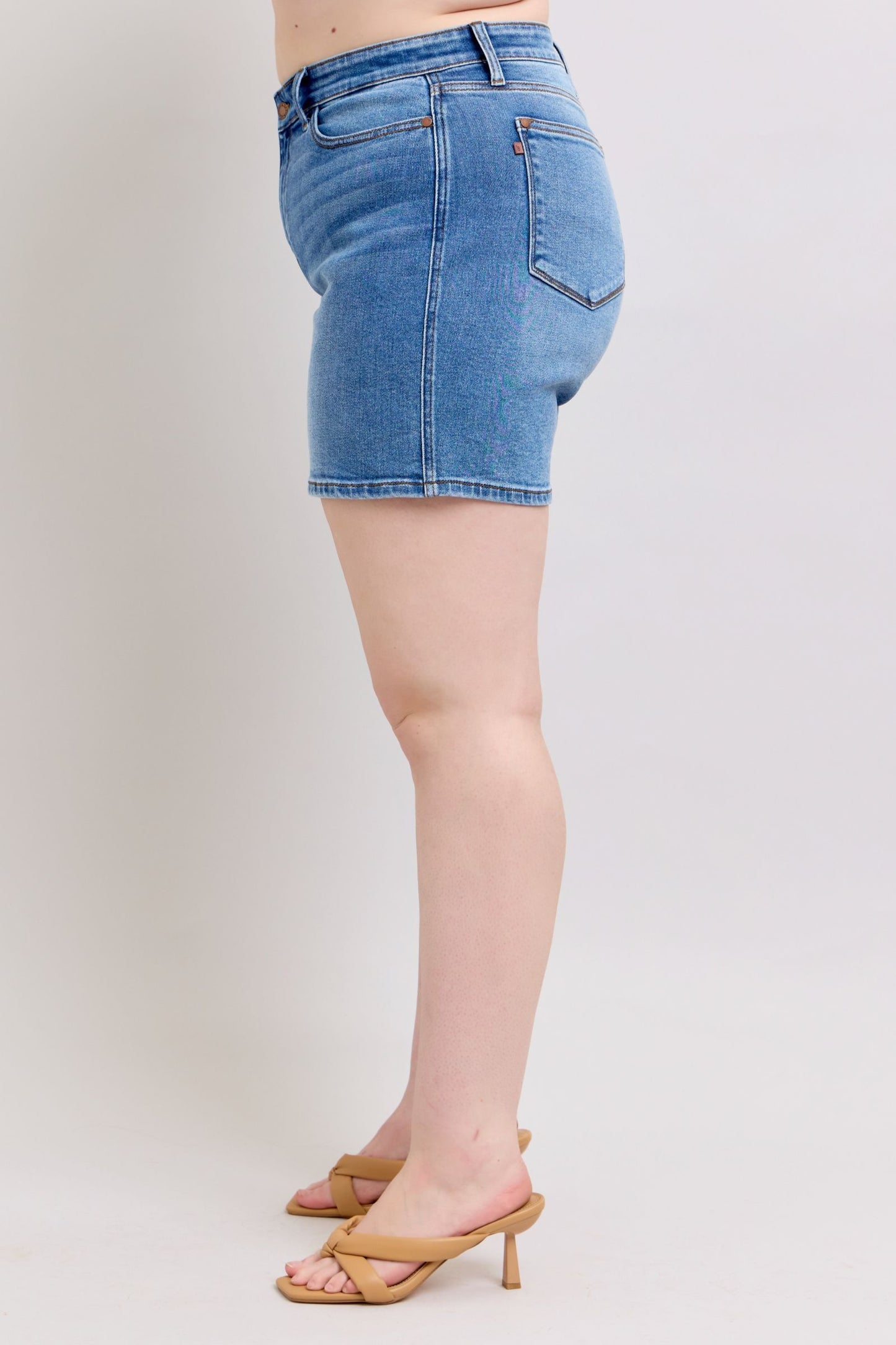 Hazel Blues® | Judy Blue 2 Button Denim Shorts with Pockets