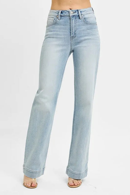 Hazel Blues® |  RISEN High Rise Straight Jeans