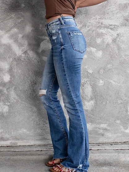 Hazel Blues® |  Distressed Flare Jeans