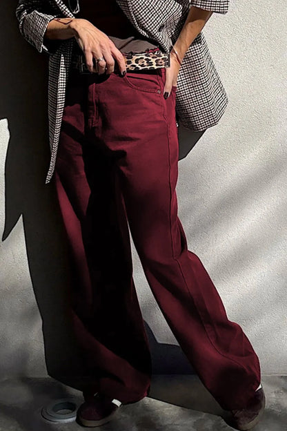 Hazel Blues® |  Wide Leg High Waist Fashion Jeans