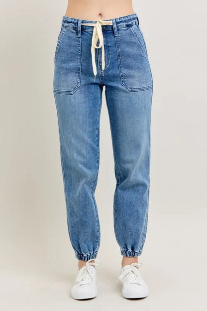 Hazel Blues® | Judy Blue High Waist Denim Jogger