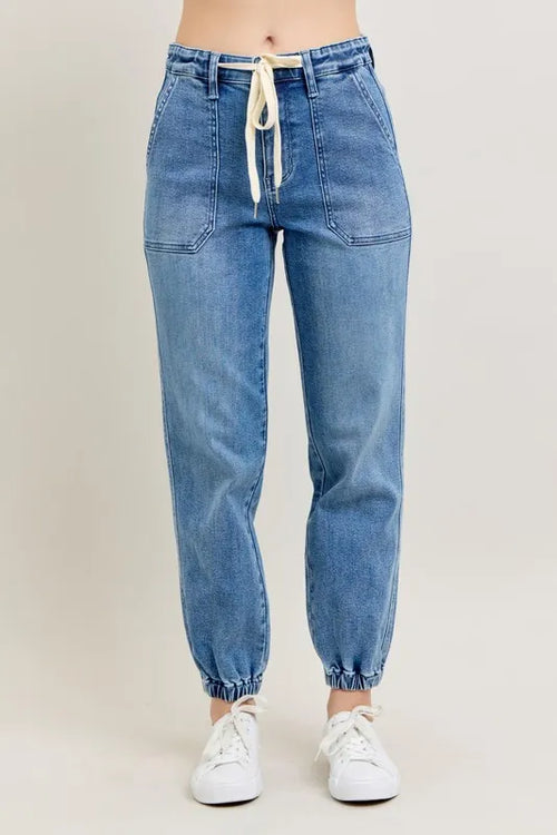 Hazel Blues® | Judy Blue High Waist Denim Jogger