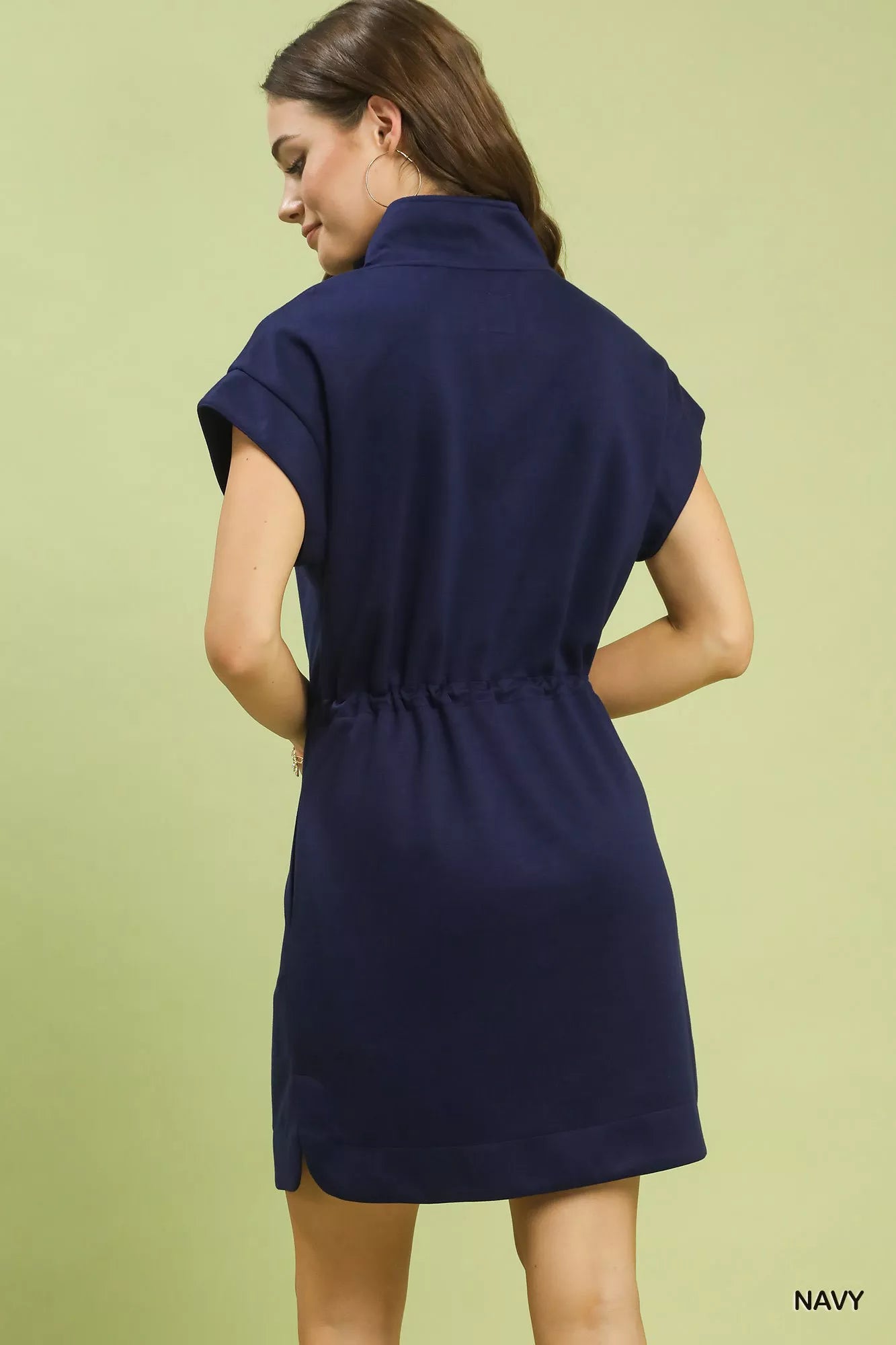 Hazel Blues® |  Umgee Dolman Sleeve Zip Detail Dress