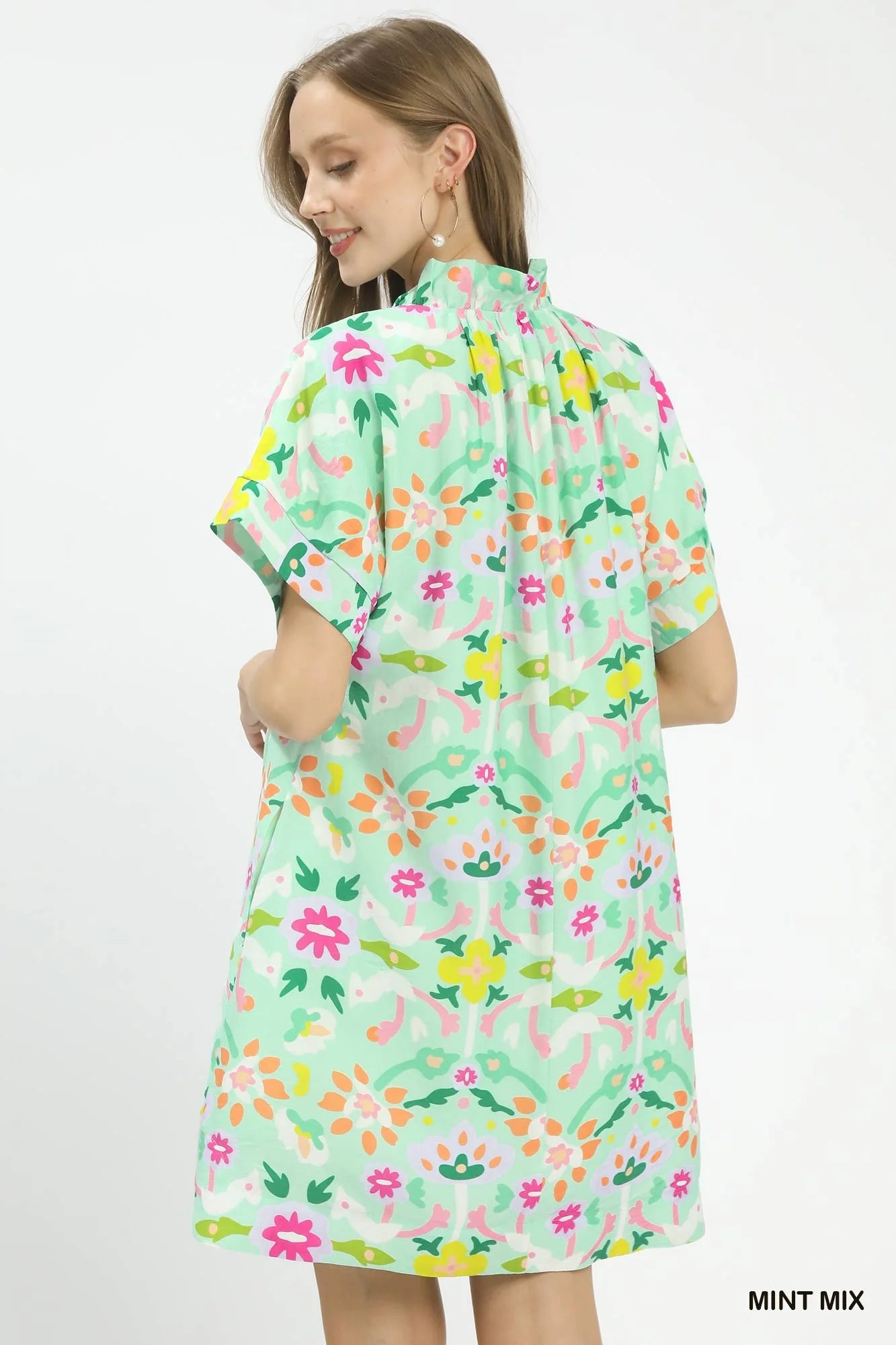 Hazel Blues® |  Umgee Abstract Floral Shift Dress