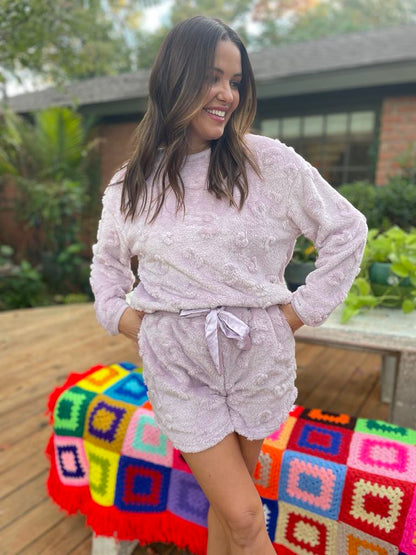 Hazel Blues® |  PREORDER: Love To Love You Pajama Short Set in Two Colors