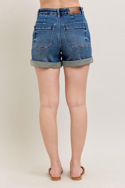 Hazel Blues® | Judy Blue High Rise Cuff Denim Shorts