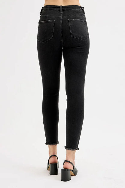 Hazel Blues® | RISEN Tummy Control High Rise Adjustable Waist Skinny Jeans