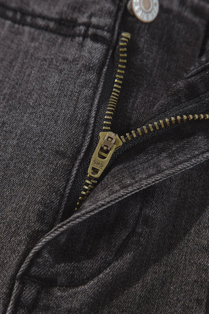 Hazel Blues® |  High-Waisted Wide-Leg Vintage Wash Jeans