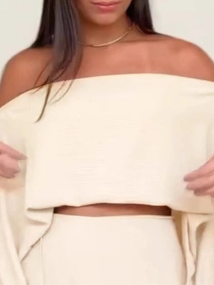 Hazel Blues® |  Side Slit Top and Mini Skirt Set