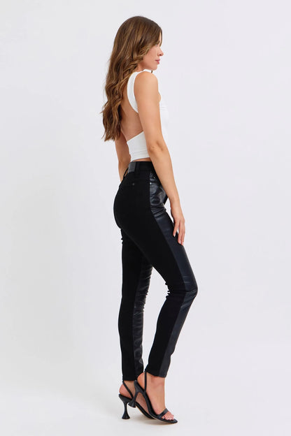 Hazel Blues® | Judy Blue HW Faux Leather Skinny Pants