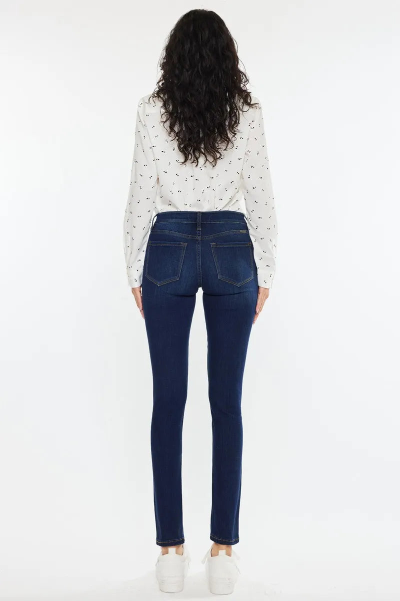 Hazel Blues® |  Kancan Mid Rise Super Skinny Jeans