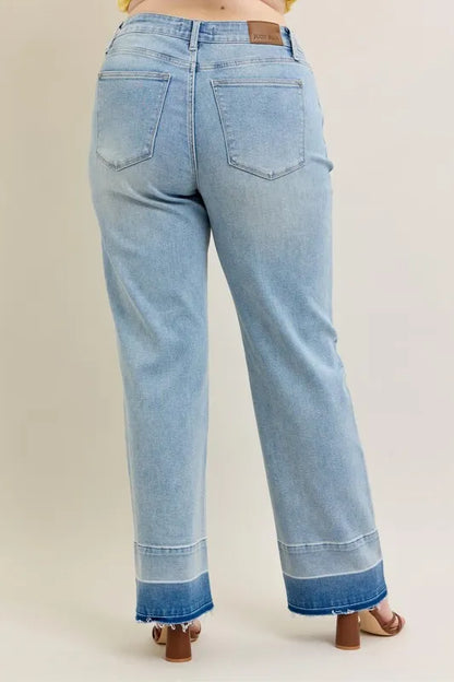 Hazel Blues® | Judy Blue Mr Release Hem Wide Leg Jeans