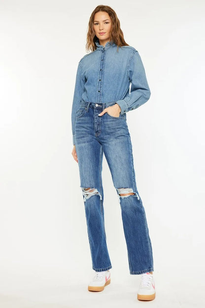 Hazel Blues® |  Kancan Ultra High Rise 90's Boyfriend Jeans