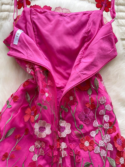 Hazel Blues® |  Floral Tie Waist Mini Dress