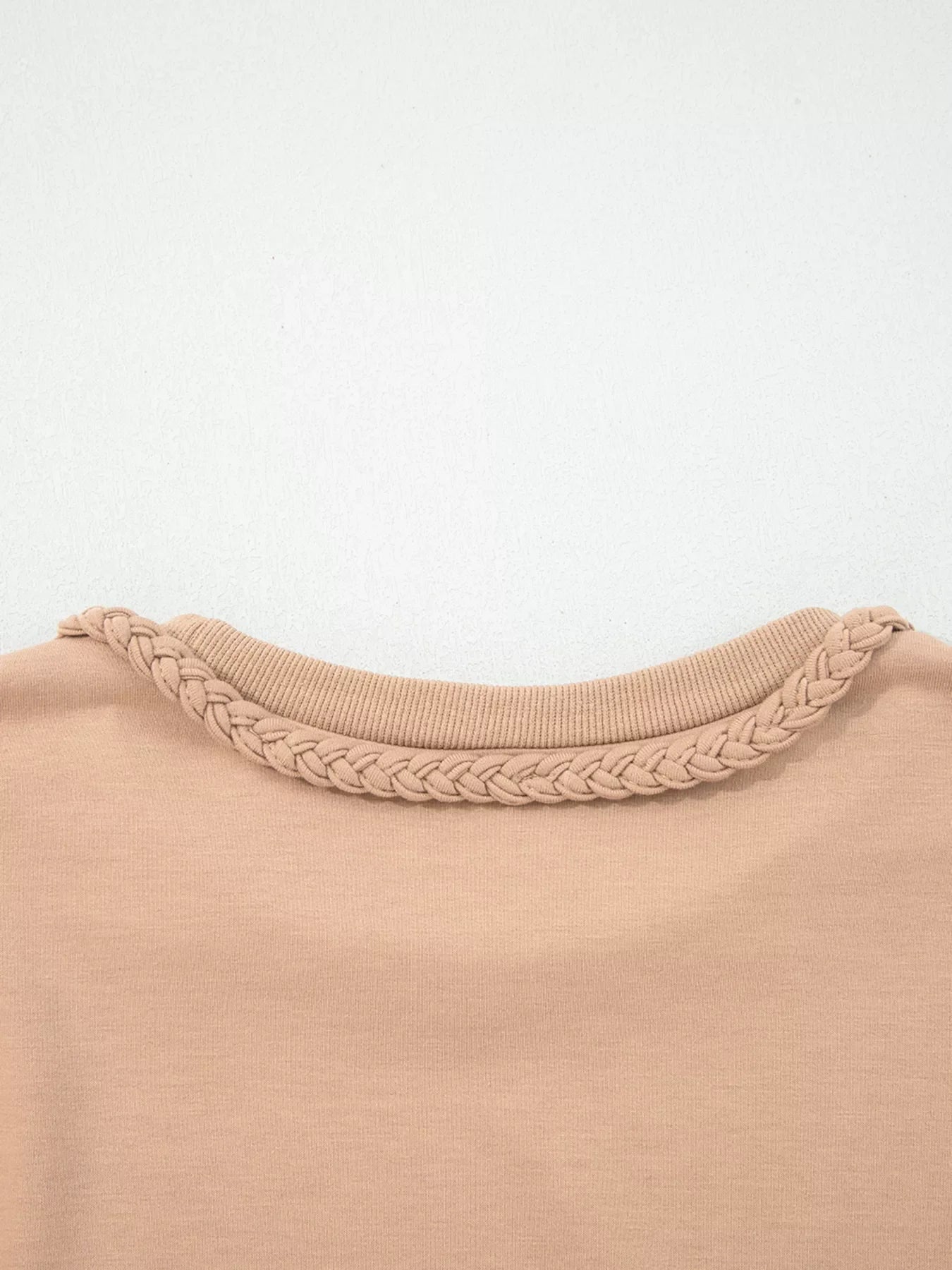 Hazel Blues® |  Braided Trim Puff Sleeve Dress