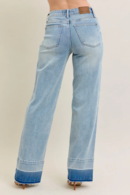 Hazel Blues® | Judy Blue Mr Release Hem Wide Leg Jeans