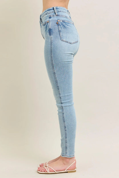 Hazel Blues® | Judy Blue Mr Tummy Control Vintage Wash Skinny Jeans