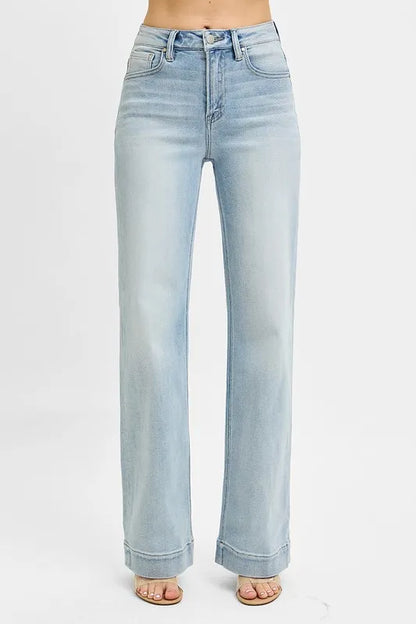 Hazel Blues® |  RISEN High Rise Straight Jeans