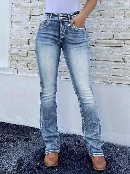 Hazel Blues® |  High Waist Bootcut Jeans
