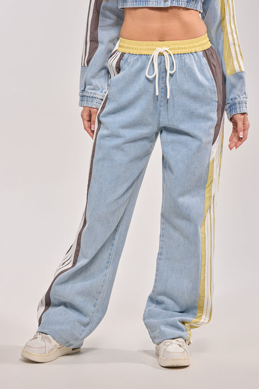 ALONE AGAIN DENIM TRACK PANT