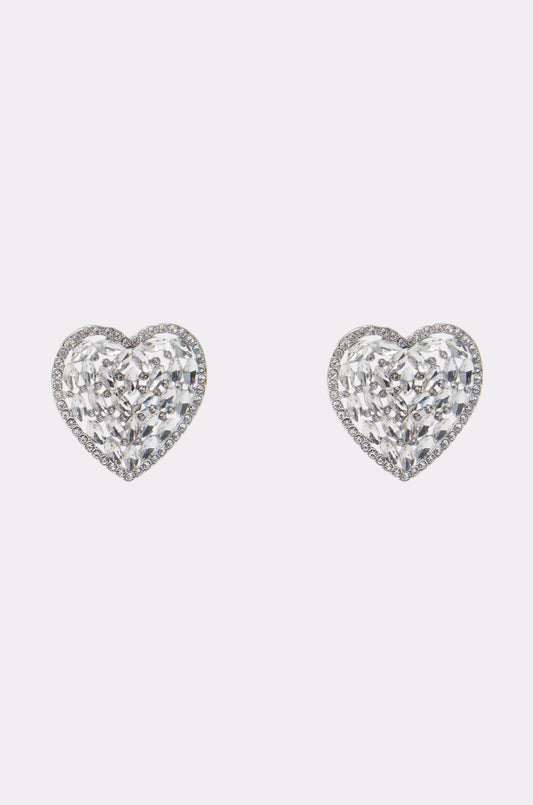 ALL MY HEART EARRING IN SILVER