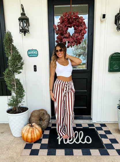 Hazel Blues® |  VERTICAL VIBES STRIPE PANTS