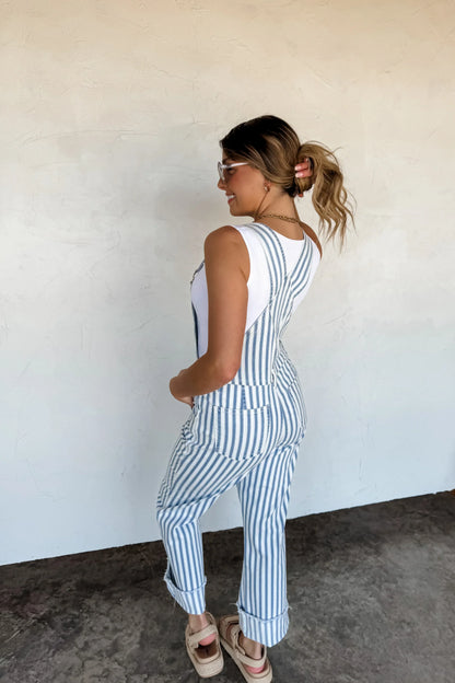 Hazel Blues® |  PREORDER: Dahlia Stripe Overalls