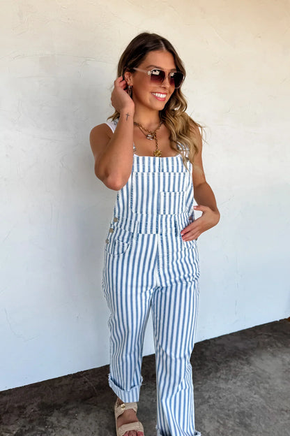 Hazel Blues® |  PREORDER: Dahlia Stripe Overalls