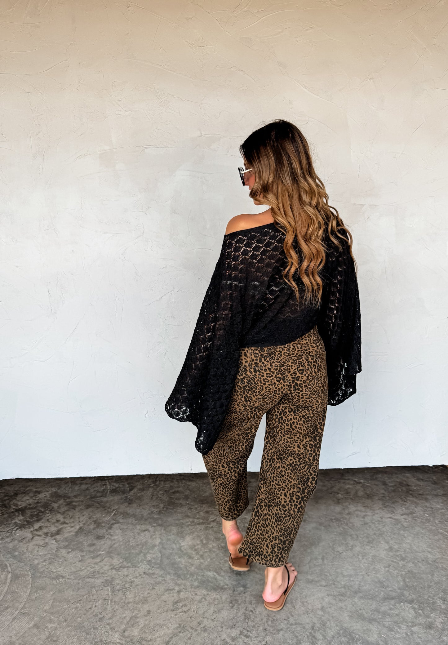 Hazel Blues® |  PREORDER- BEX CHEETAH BARREL JEANS